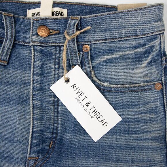 Madewell Rivet & Thread Cali Demi-Boot Jeans in Shetland Wash, ‎ made in USA, 25 - Picture 5 of 16